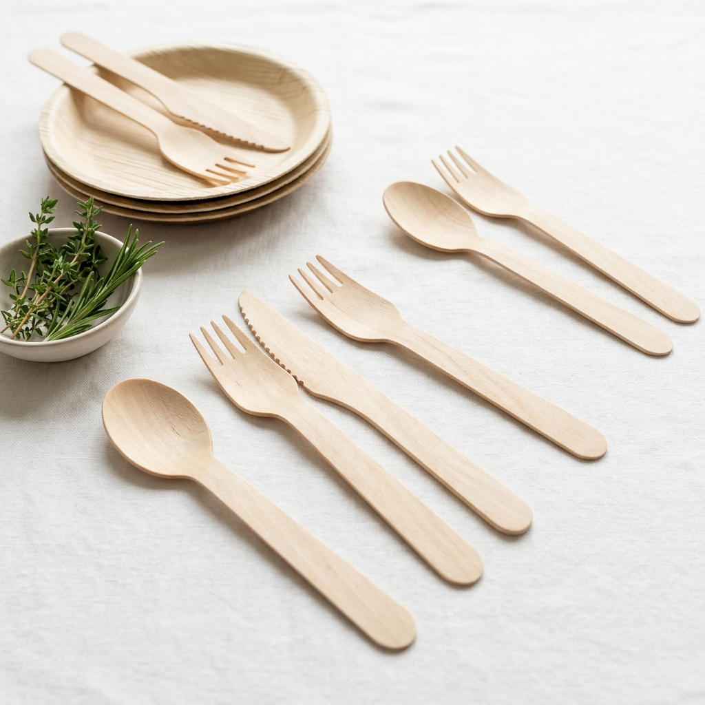Customized disposable cutlery shapes and finishes for wholesale sourcing