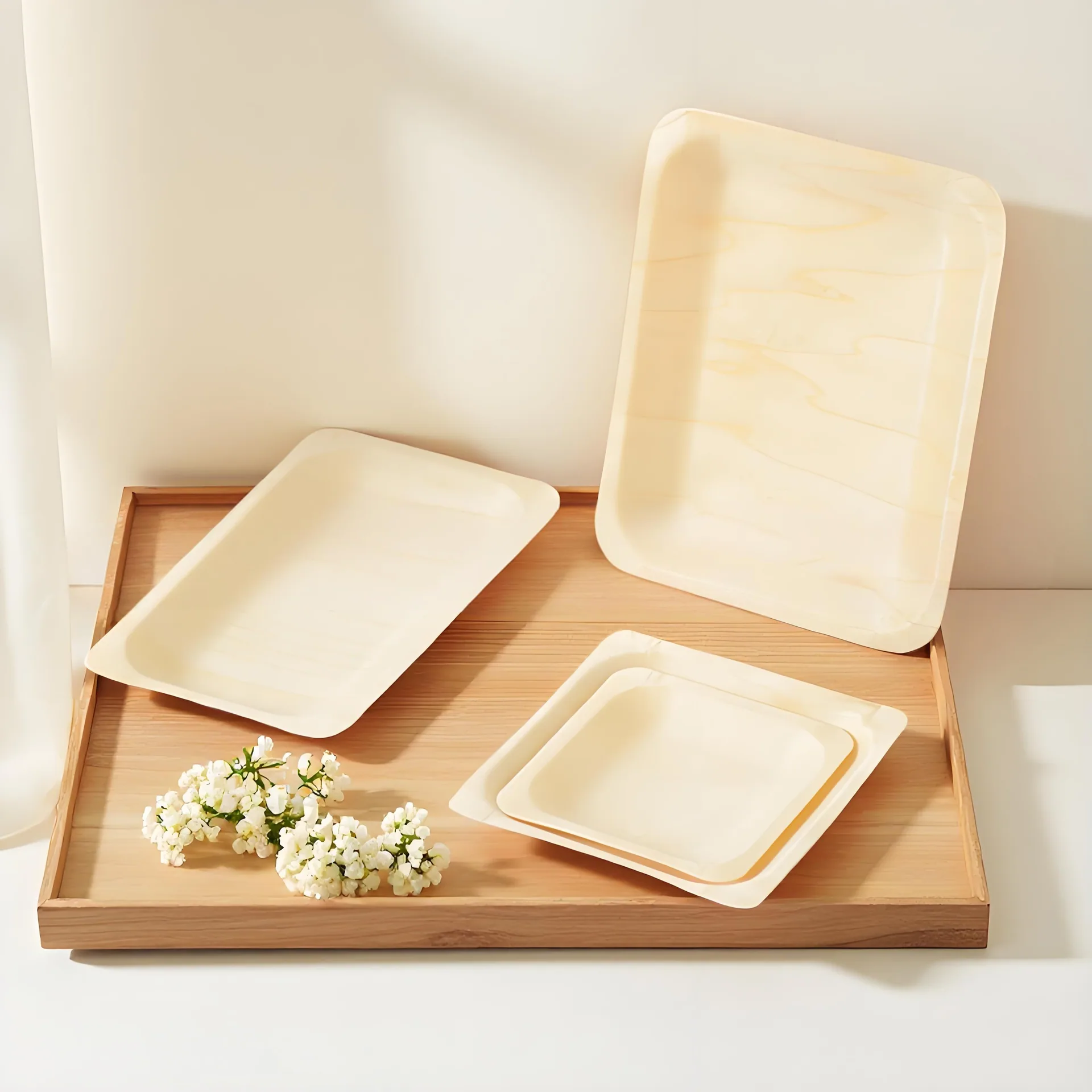 Wholesale Wooden Plates for Catering, Events, Restaurants, and Foodservice Programs