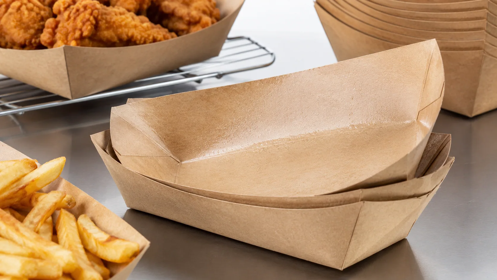 Custom Printed Paper Food Boats