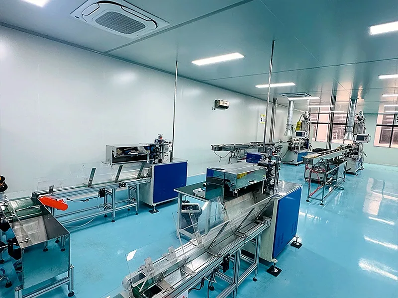 Automated drinking straw packaging line
