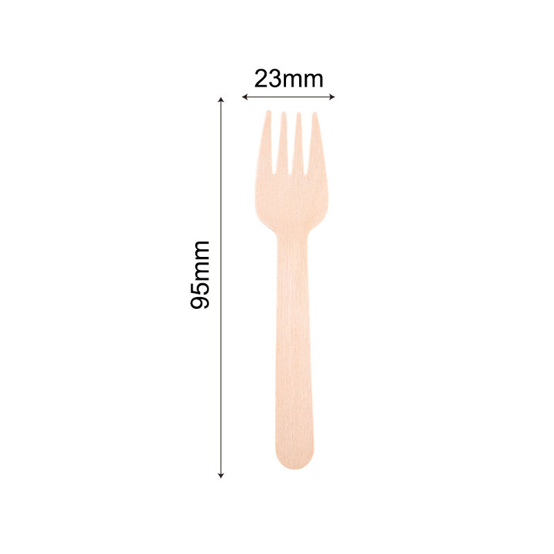 Disposable Wooden Flat Fork-95mm 