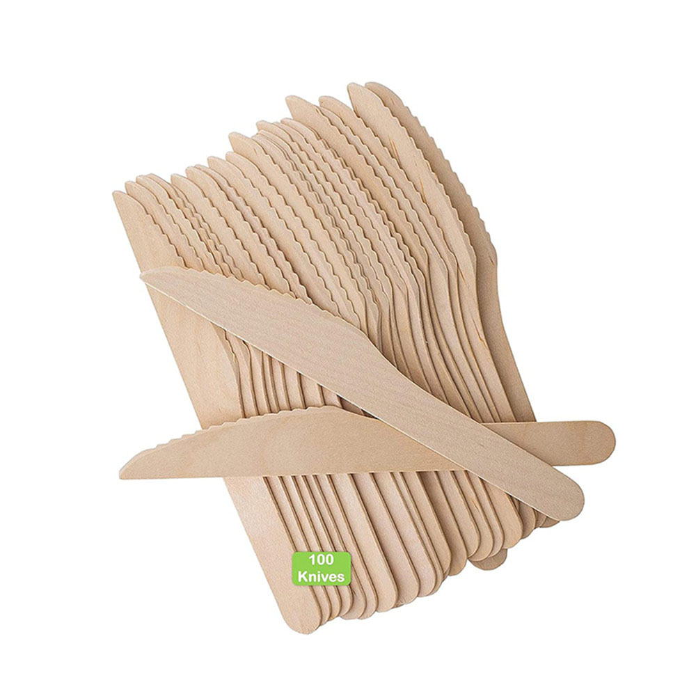 Disposable Wooden Knives Wholesale 165mm - 2
