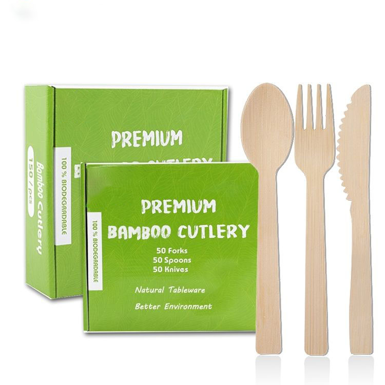 Customized Disposable Bamboo Cutlery Set  - view 4