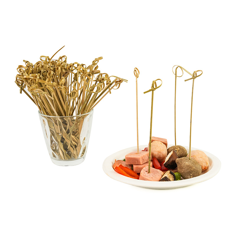 Disposable Bamboo Knotted Skewers - view 5