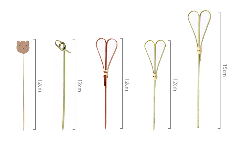 Disposable Bamboo Knotted Skewers - view 3