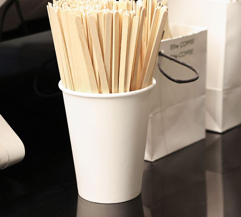 Disposable Wooden Coffee Stirrers - view 2