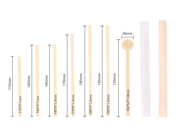 Disposable Wooden Coffee Stirrers - view 3