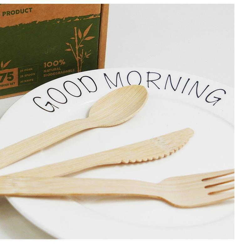 Disposable Bamboo Cutlery Set-170mm
