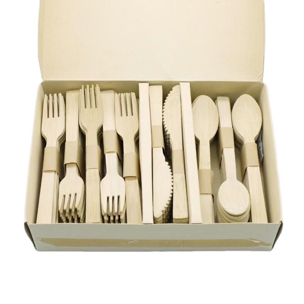 Disposable Bamboo Cutlery Set-170mm - view 7