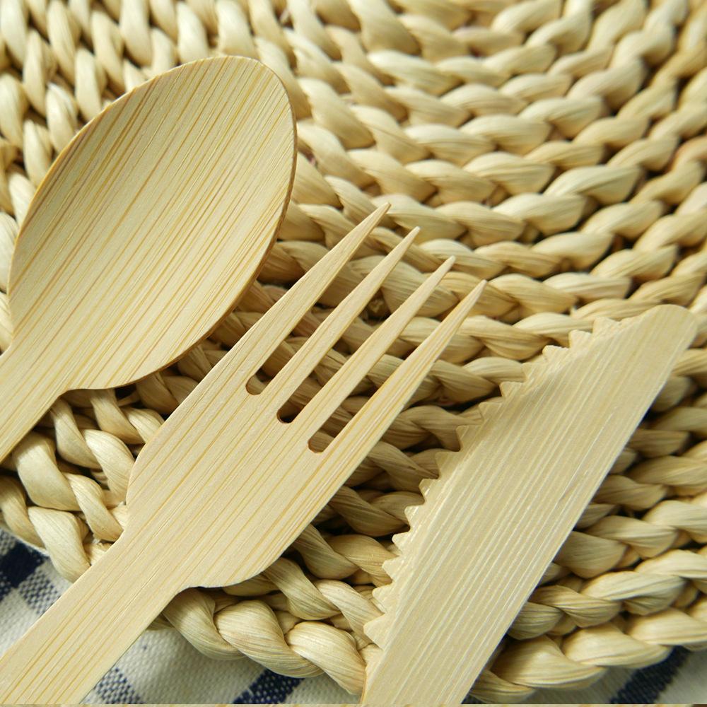 Disposable Bamboo Cutlery Set-170mm - view 2