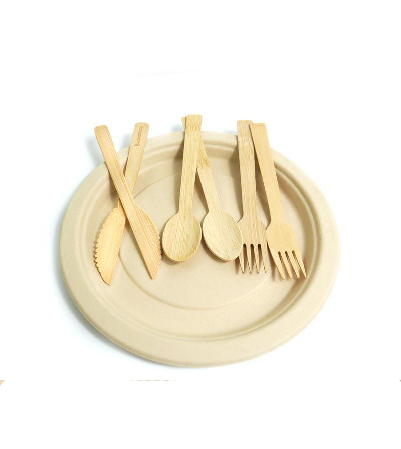 Disposable Bamboo Cutlery Set-170mm - view 3
