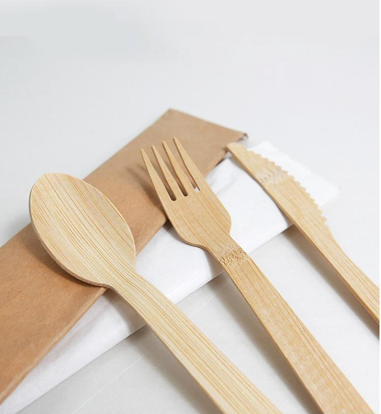 Disposable Bamboo Cutlery Set-170mm - view 4
