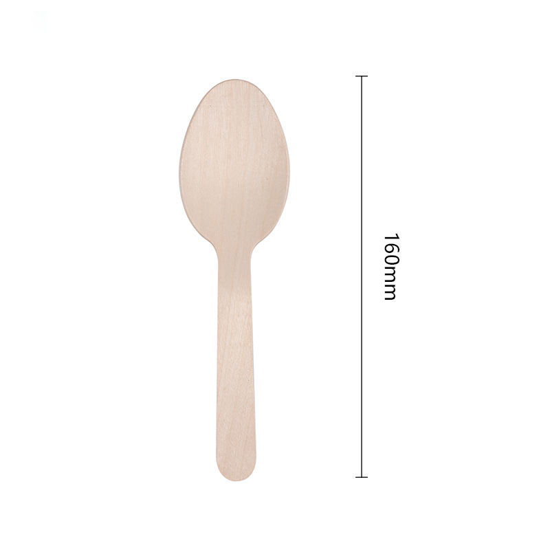 Disposable Wooden Spoon All Sizes - 8