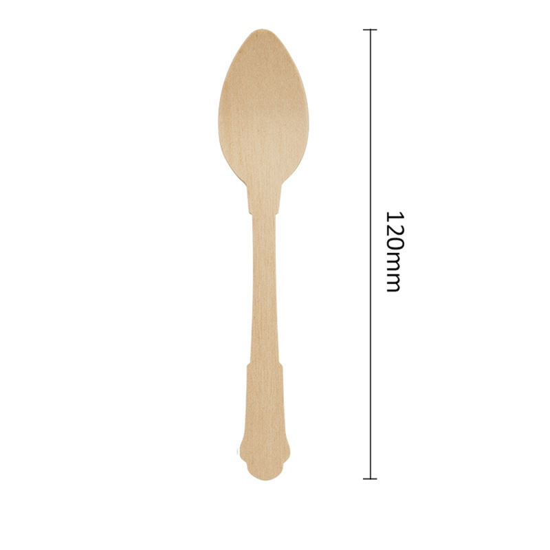 Disposable Wooden Spoon All Sizes - 5