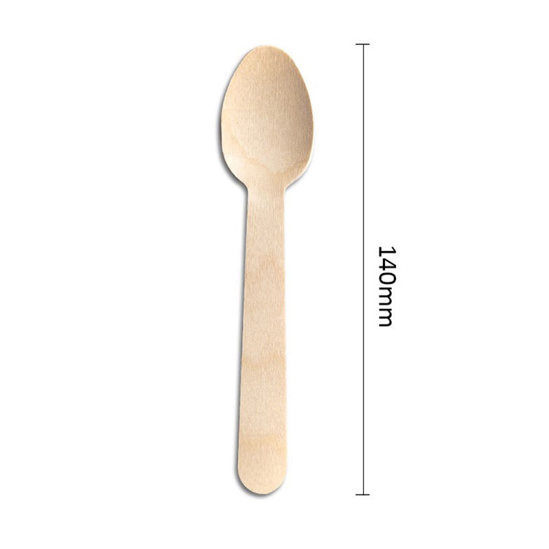 Disposable Wooden Spoon All Sizes - 6