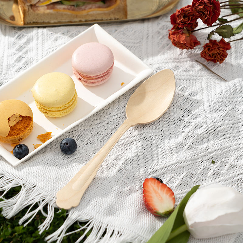 Disposable Wooden Spoon All Sizes - 3