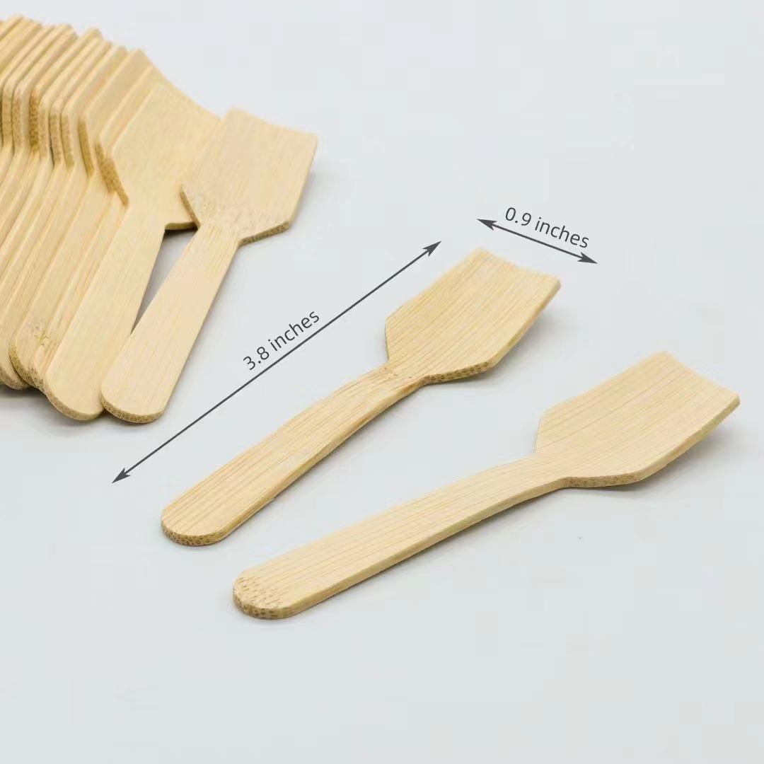 Mini Bamboo Ice Cream Spoons - view 4