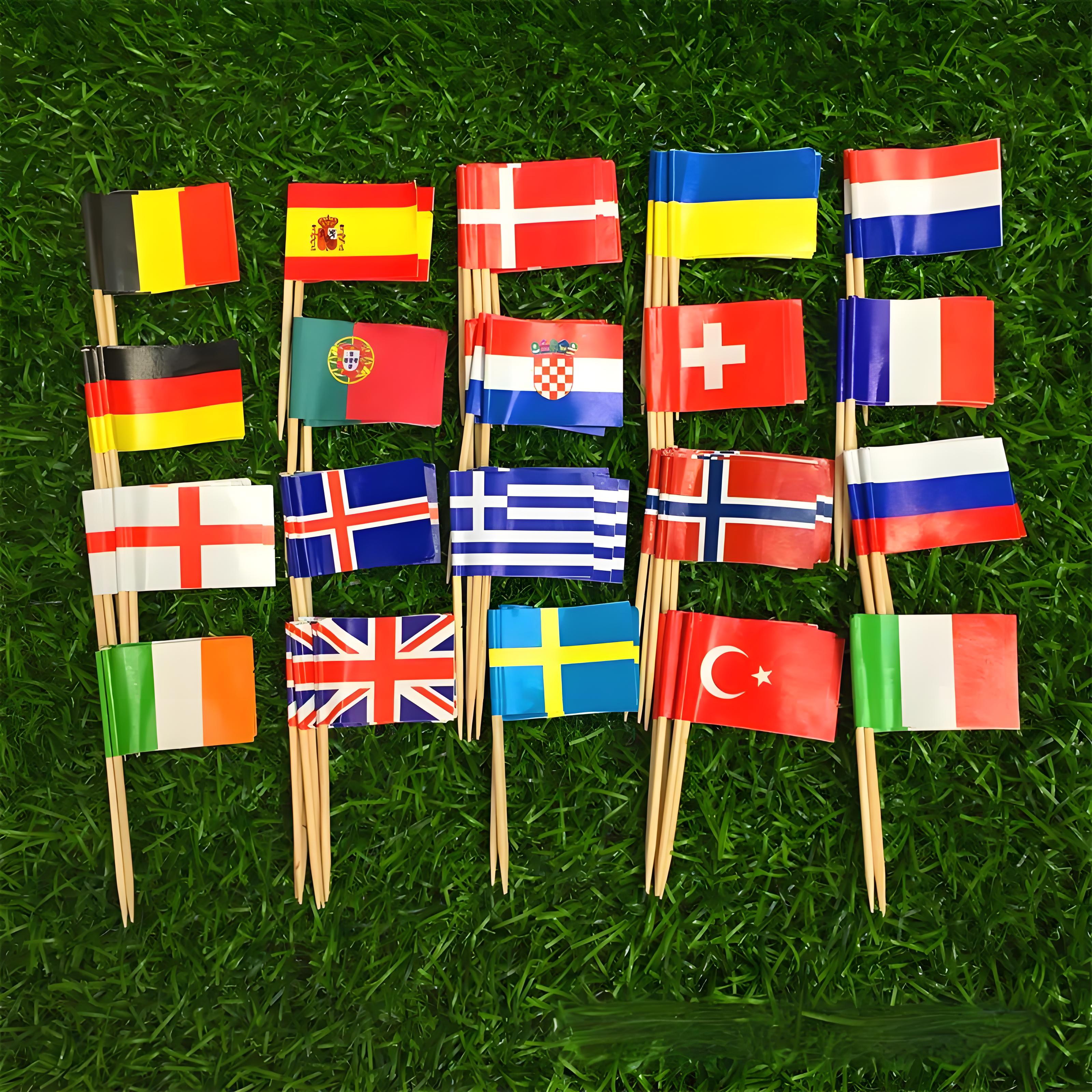 Disposable Wooden Flag Picks - view 3