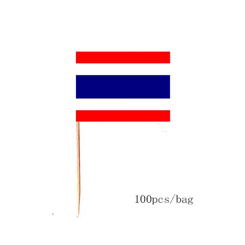 Disposable Wooden Flag Picks