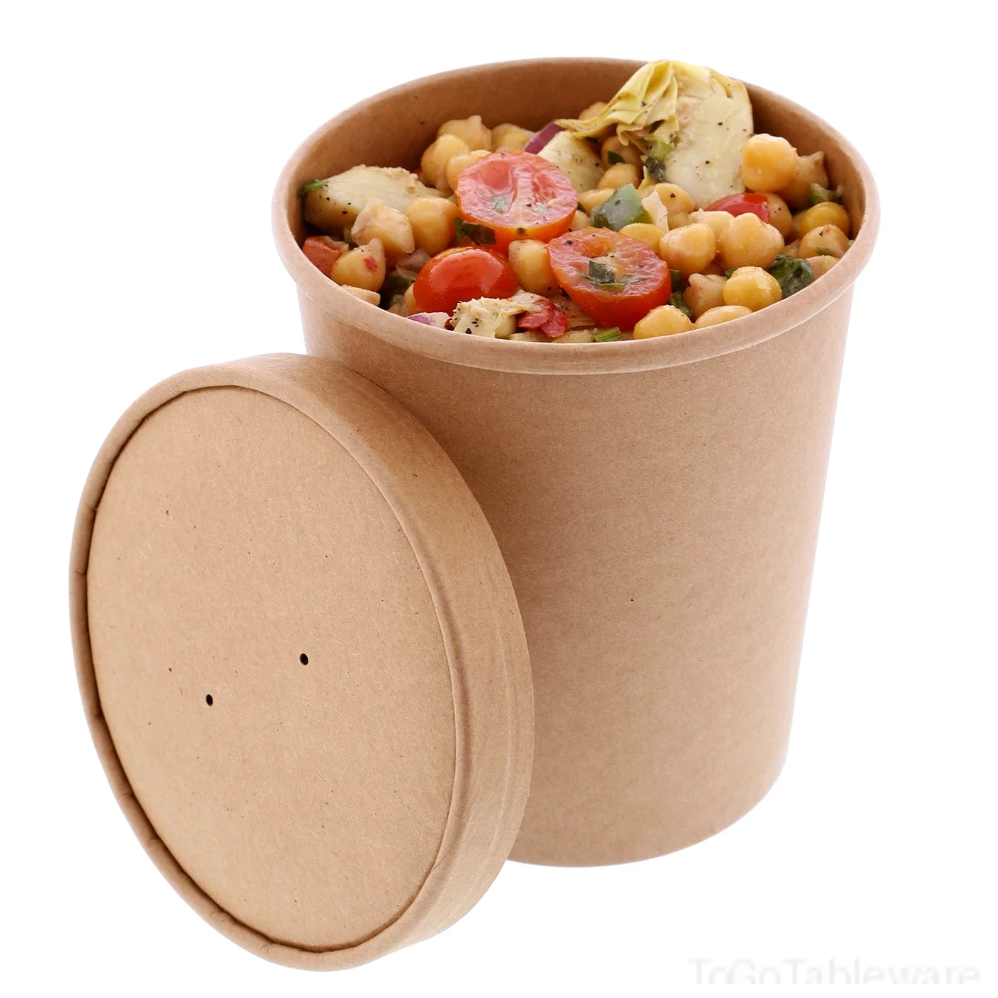 32oz Kraft Paper Food Container and Lid Combo