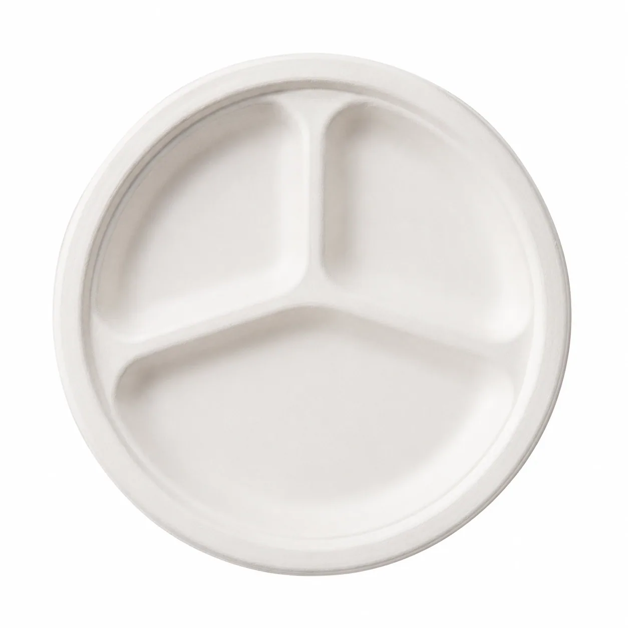 3 Compartment Paper Plates Wholesale for Cafeterias, Meal Programs, and Foodservice