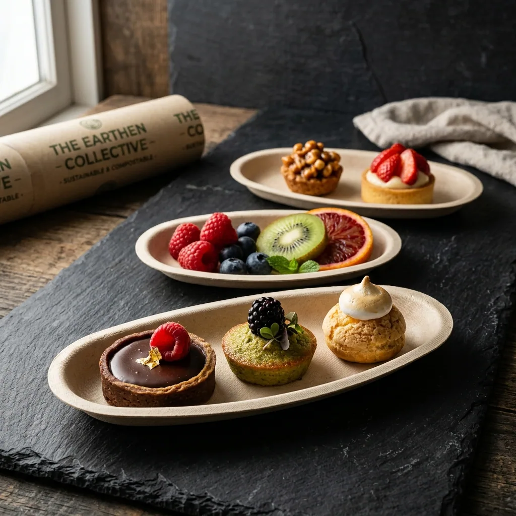 Dessert & Tasting Oval Dishes