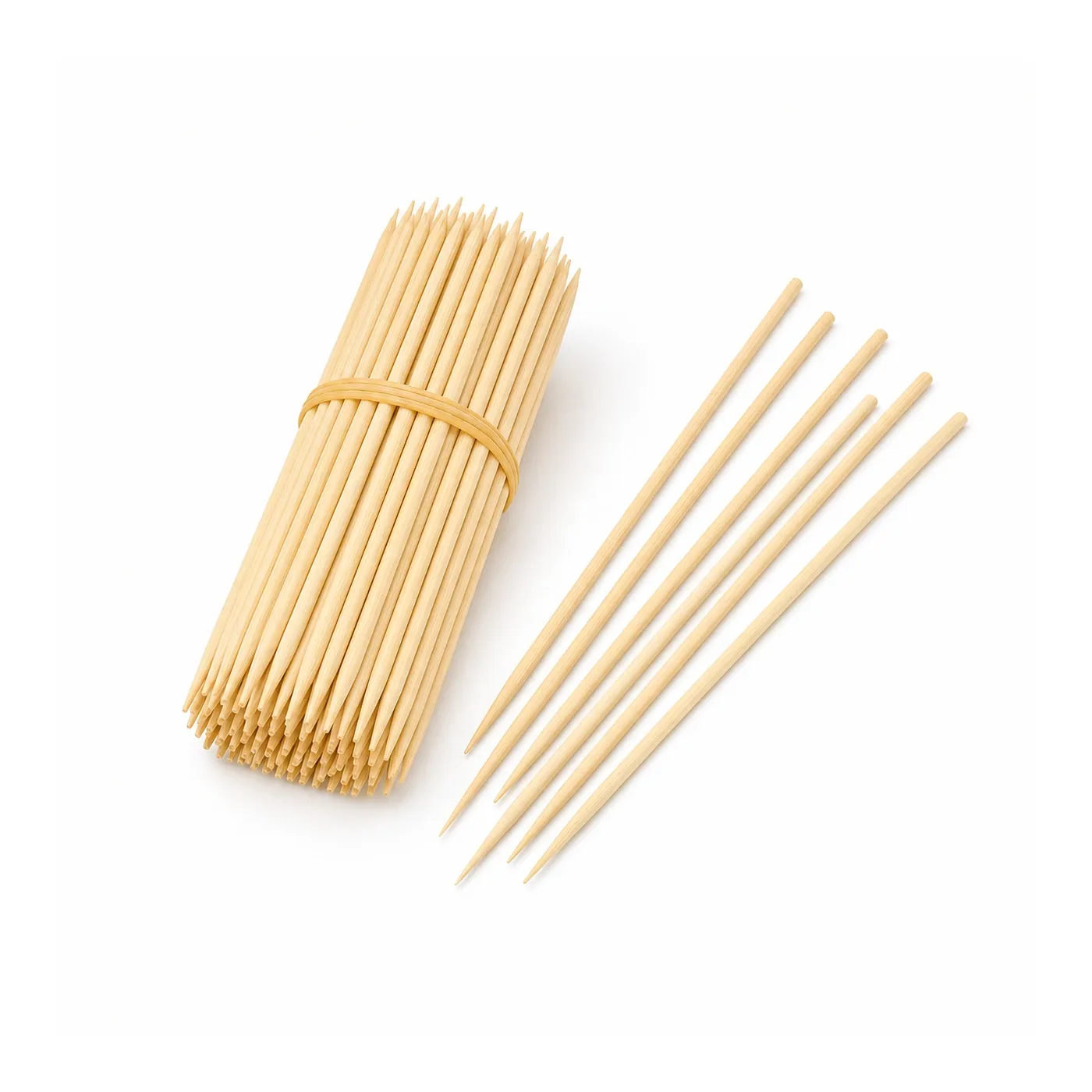 Spiedini per barbecue in bambù sfusi da 5 pollici