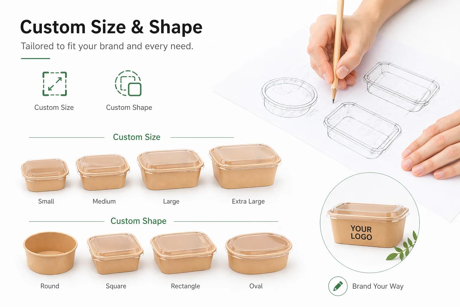 Custom Paper Food Containers 