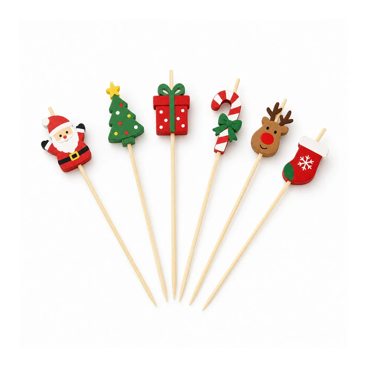 Wholesale Christmas Holiday Assorted Picks 5.9 inch