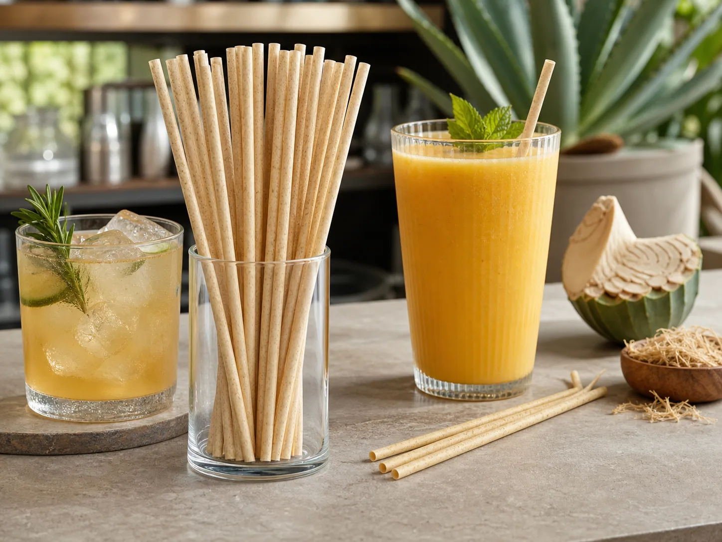 Agave Fiber PLA Straws