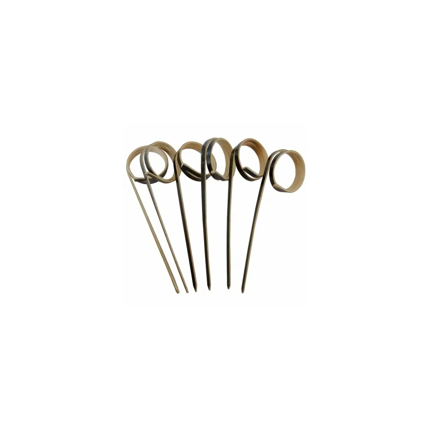 Disposable Bamboo Looped Pick 3.1 inch