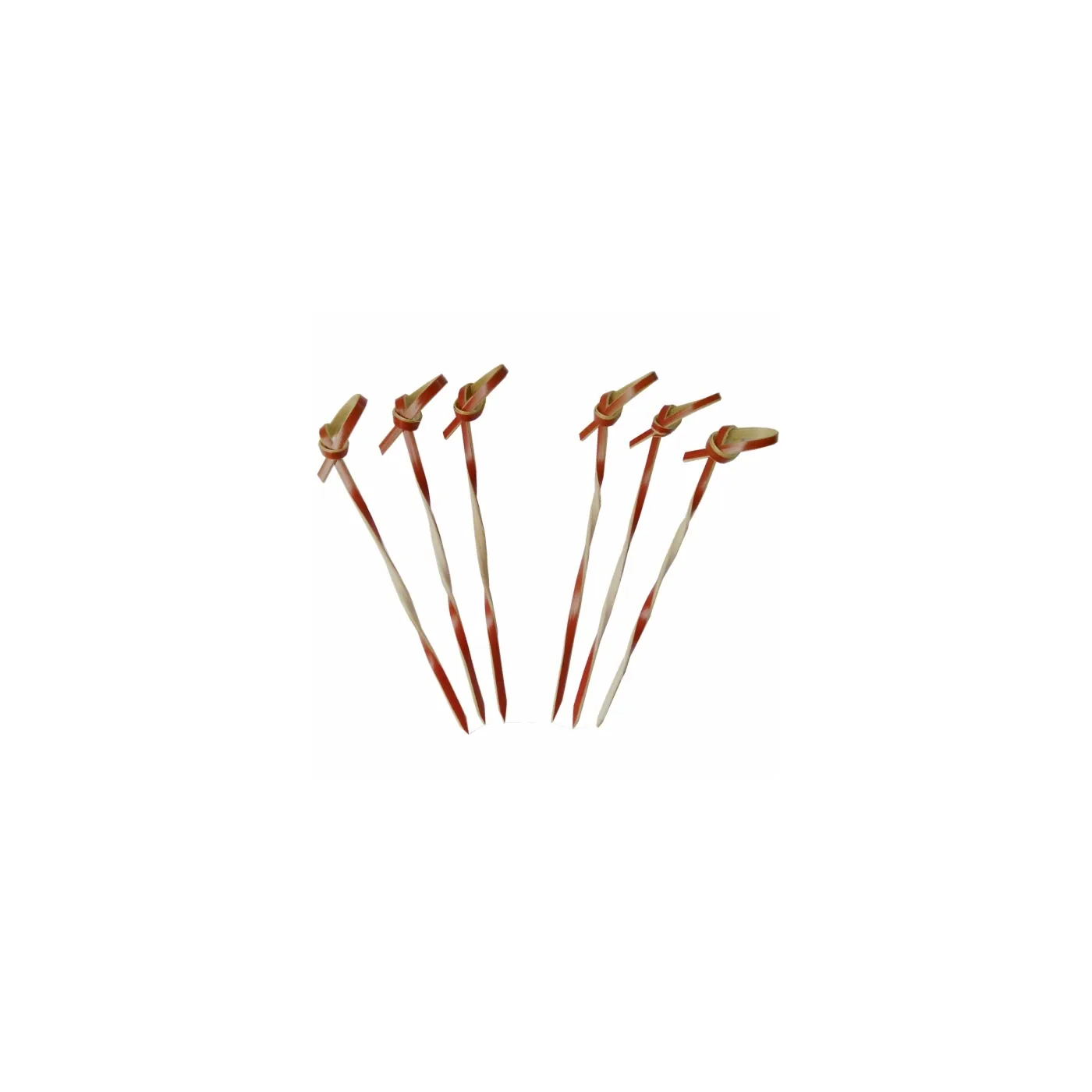 Disposable Red Twisted Pick 4.7 inch white background product image