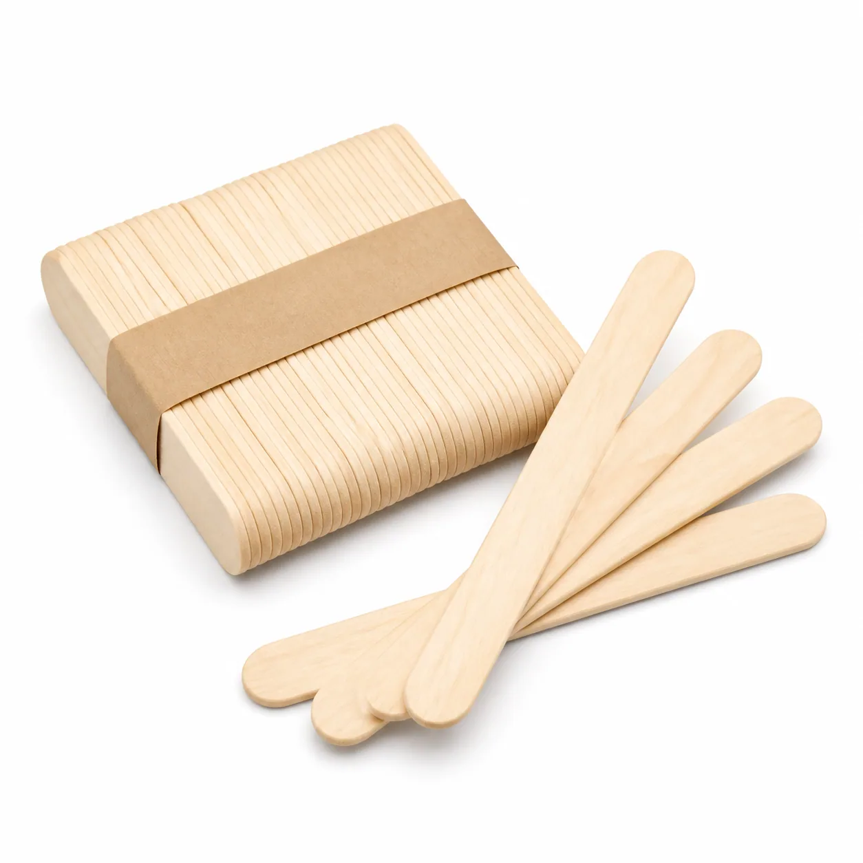Large Wooden Popsicle Sticks 3.7 inch