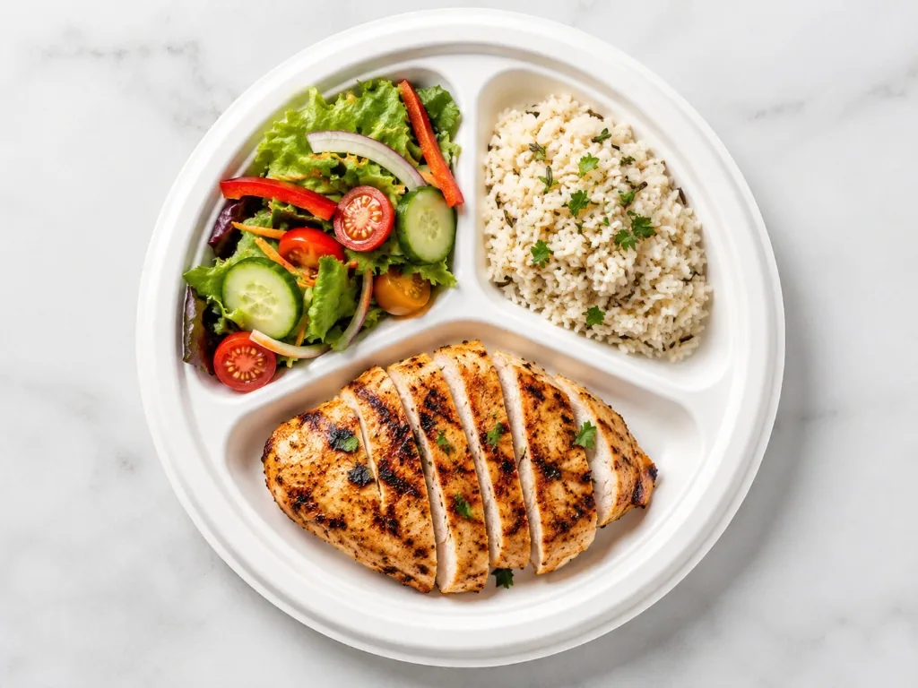 Multi-Compartment Plates — Separated Serving for Combo Meals
