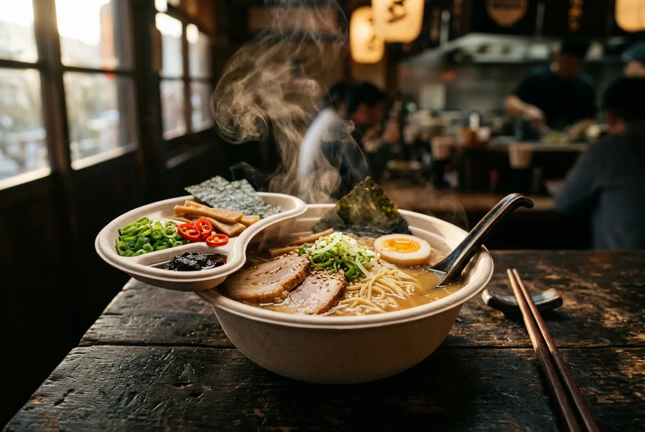 Solve the Broth-Separation Problem: Noodle Bowl Insert Tray