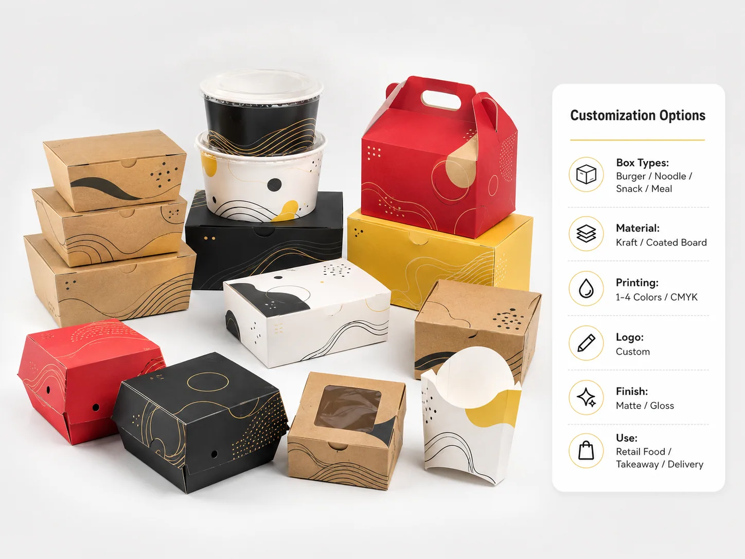 Custom Paper Box for Food-Service Brands