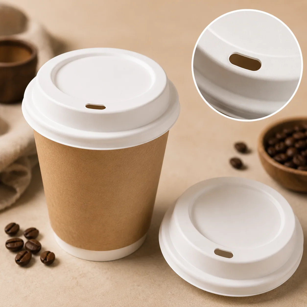 Cup Lid with Sip Hole