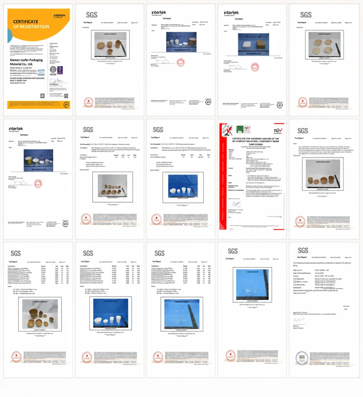 TOGO certifications and test reports
