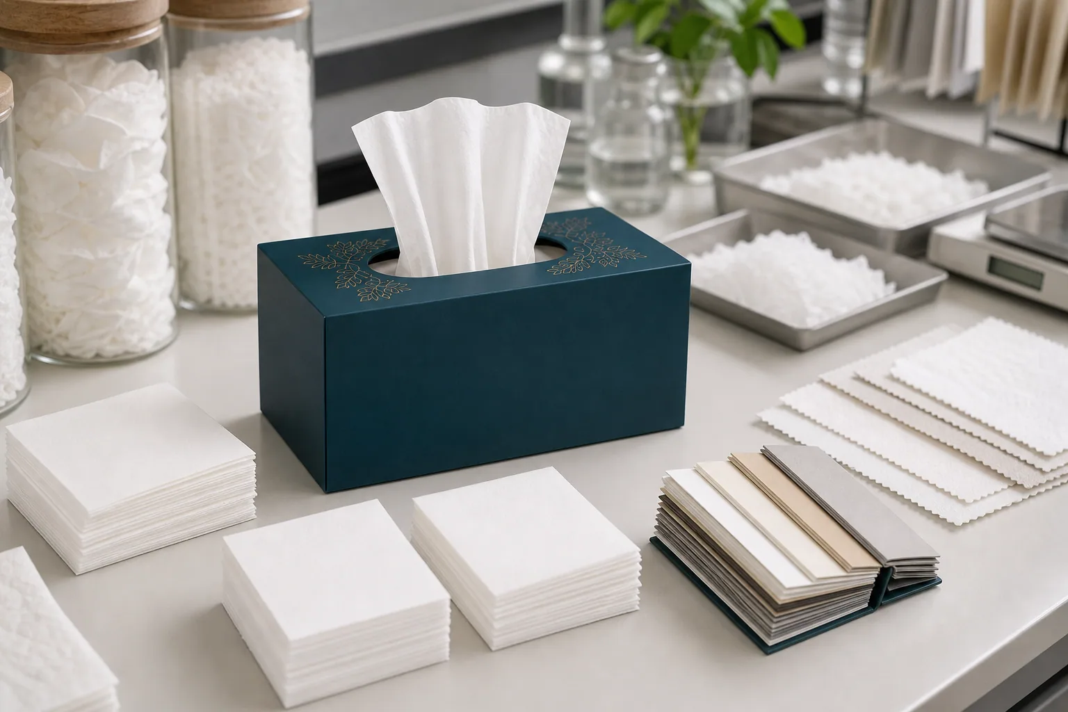 Two-ply three-ply and four-ply facial tissue comparison