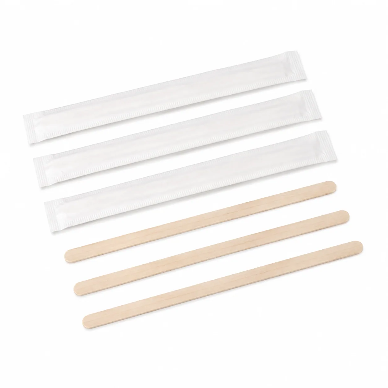 Bulk and Individually Wrapped Coffee Stirrers
