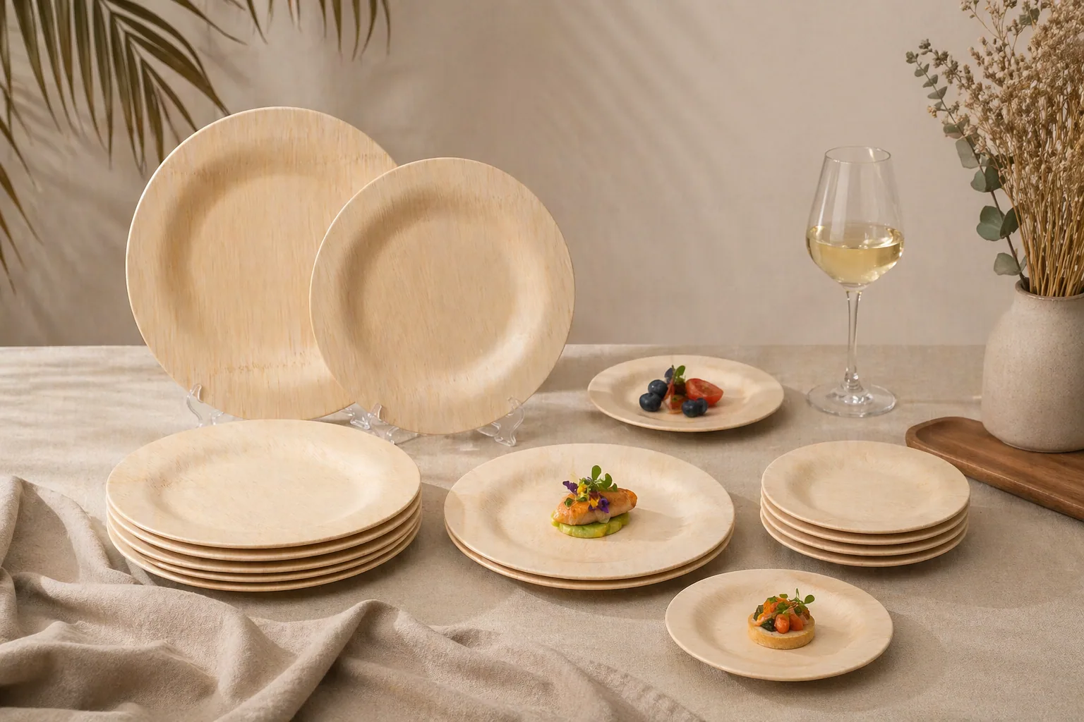 Round Bamboo Plate