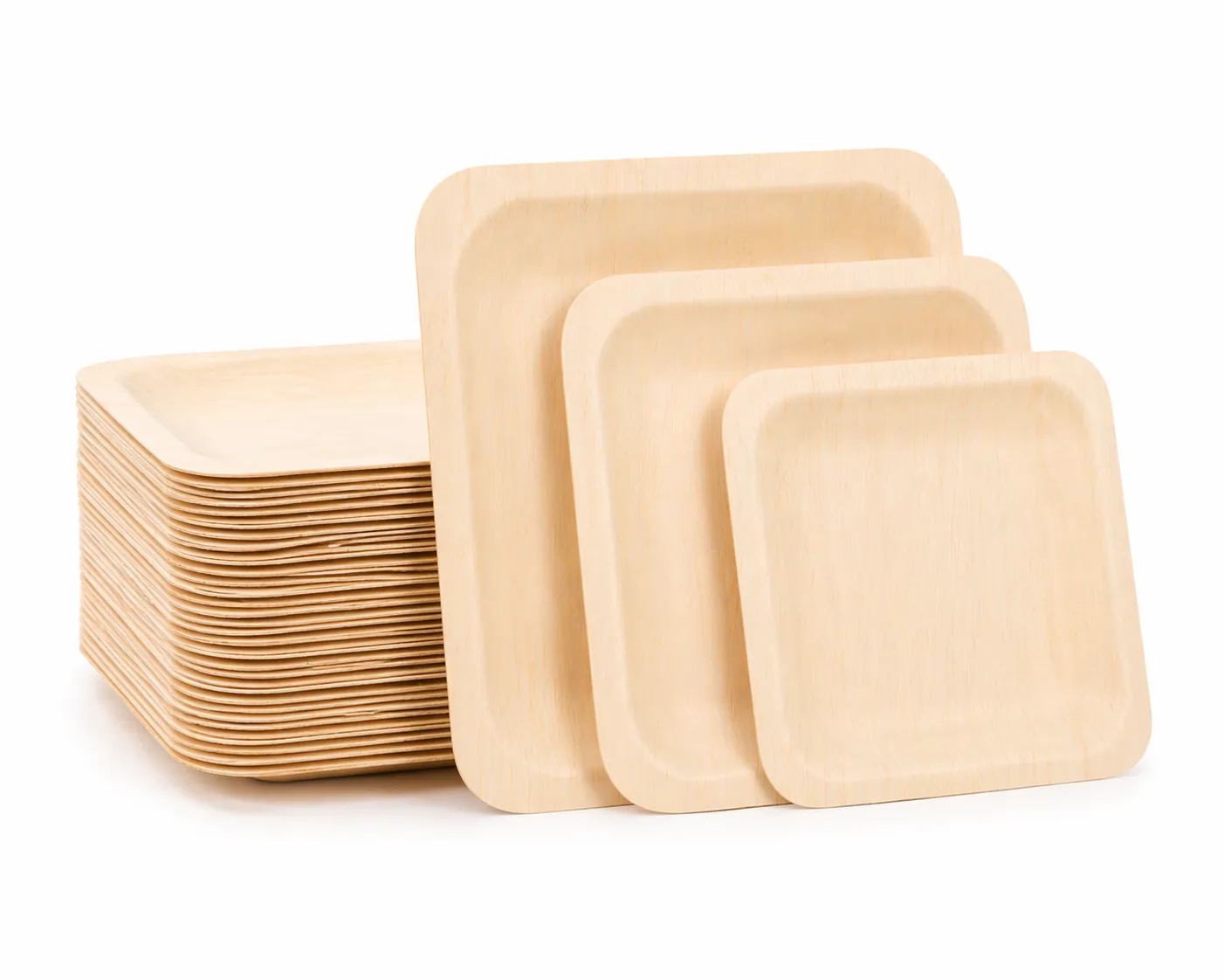 Square Wooden Plate