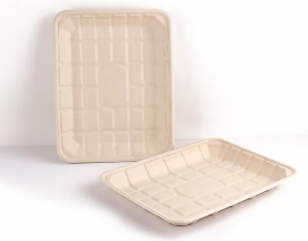 Cu ridicata Bagasse Tray pentru alimente de ambalare