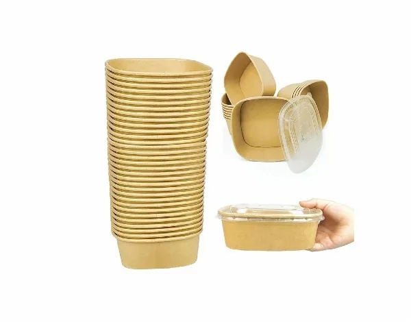 TOGO paper bowls with lids product image for soup salad and takeout