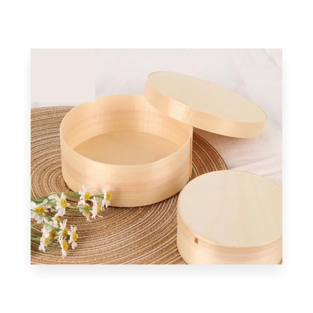 Kotak Kayu Bulat - 70*43 mm