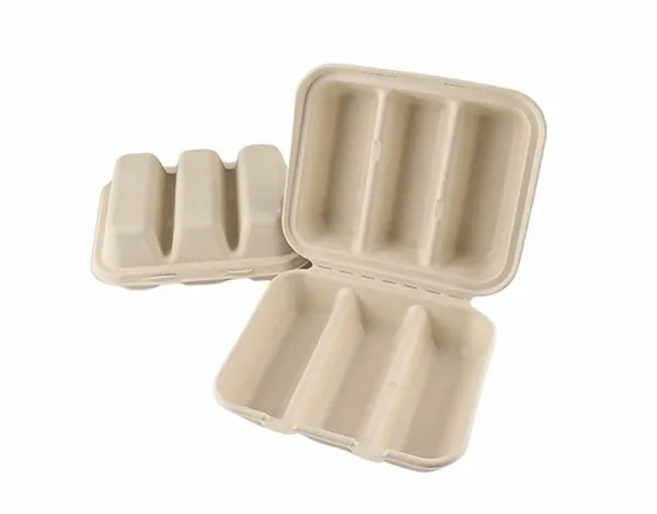 3-Grid Taco Clamshell Containers (PFF Series)