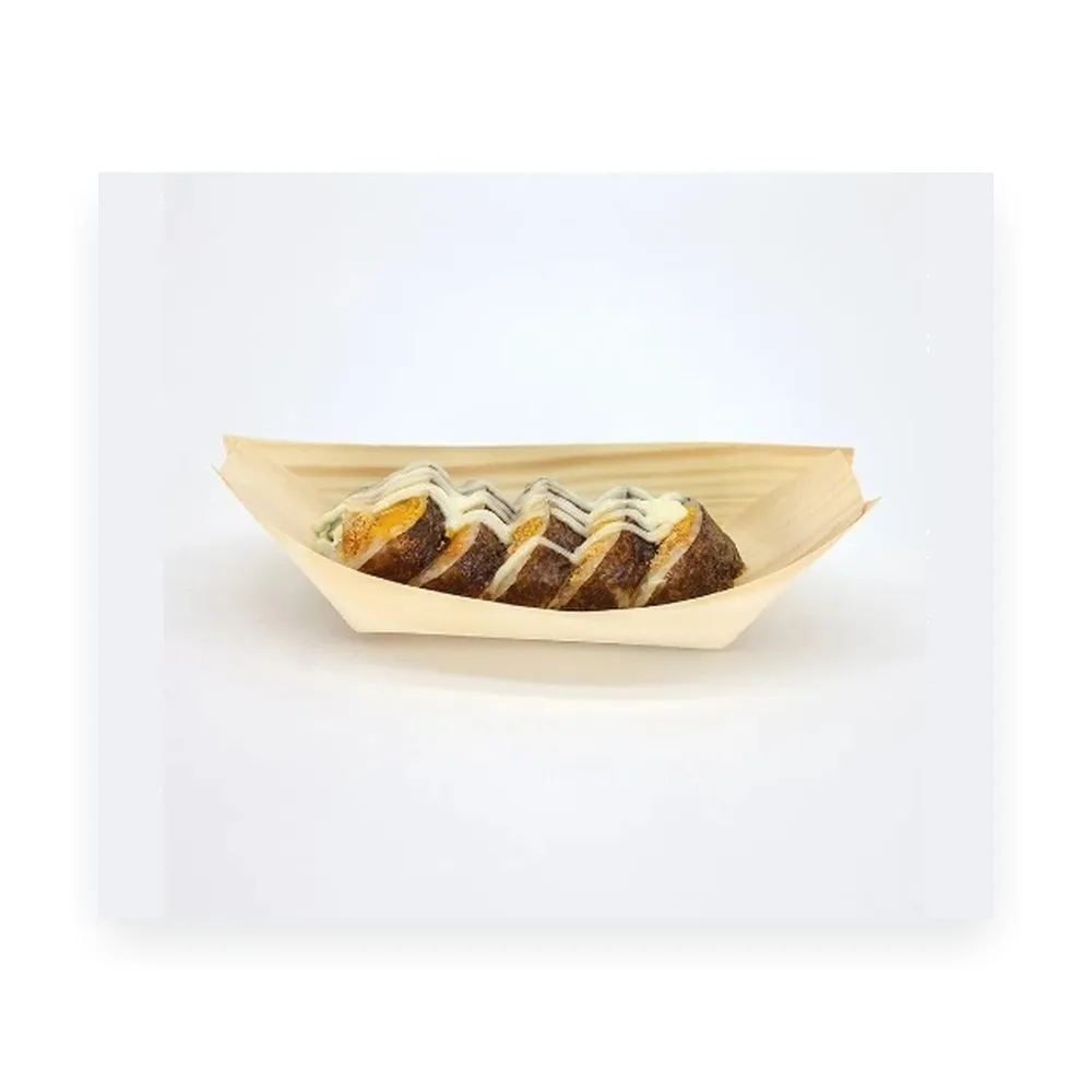 Wood Food Boat - 215*105 mm