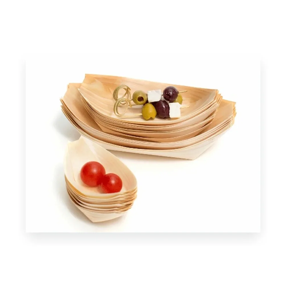 Wooden Appetizer Boat - 80*55 mm